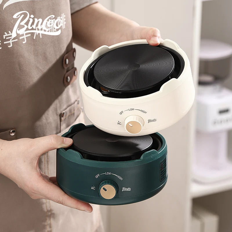 BINCOO Electric Mini Coffee Heater Base Milk Tea Mocha Heating Stove Plate Multifunctional Cooking Pot Oven Furnace Cooker 220V