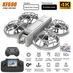 KF600 4K Camera Drone With LED Screen Controller One Key Take Off 360 ° Rotate 3D Stunt Fly FPV Mini Quadcopter RC Drones