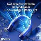 Xiaomi 8000mAh USB Hanging Neck Fan Portable Bladeless Mini Rechargeable Mute LED Digital Display Electric Air Cooler Handheld