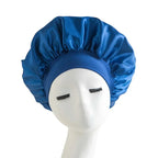 Satin Wide-brimmed Nightcap Styling Silk Headband for Sleeping Nightcap with Elasticated Floppy Band Cap Hair Shower Cap