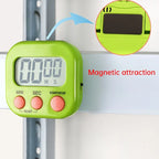 Kitchen Timer Magnetic LCD Digital Countdown Timer Cooking Timer Alarm Clock Home Kitchen Accessories