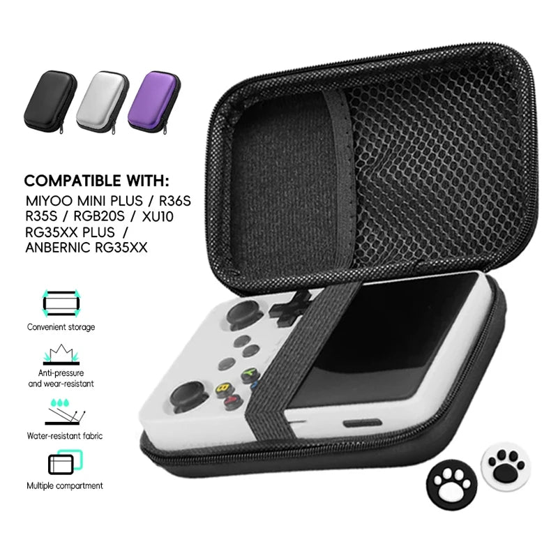 Case for Anbernic RG35XX Plus Miyoo Mini Plus R36S R35S Cases EVA Cover Protable Bag Gaming Accessories