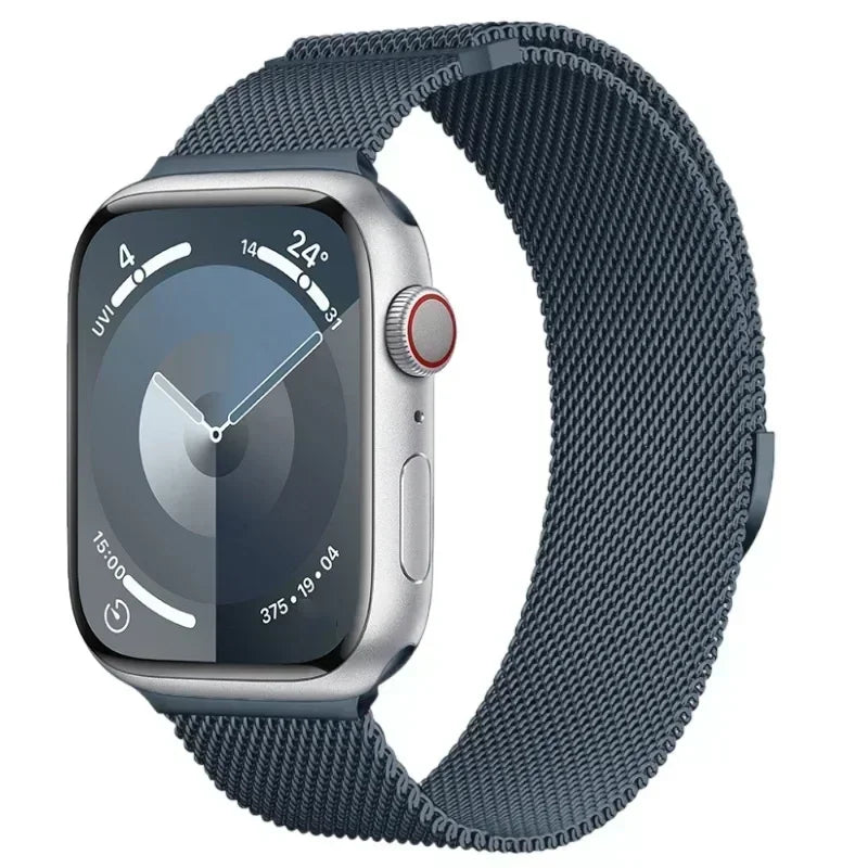 Milanese Strap For Apple Watch Band Ultra 2 49mm 44mm 40mm 45mm 41mm 38mm 44mm Bracelet F or iWatch Series 9 3 6 5 SE 7 8 Strap