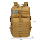 Hiking Backpack-Adjustable Shoulder Straps, Zipper Closure, Travel and Sports Backpack for Camping,Hiking,Cycling,Outdoor Sports