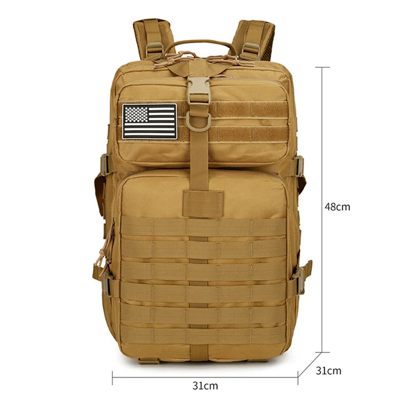 Hiking Backpack-Adjustable Shoulder Straps, Zipper Closure, Travel and Sports Backpack for Camping,Hiking,Cycling,Outdoor Sports