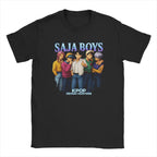 Casual T Shirt Beach Saja Boys Kpop Demon Hunters Anime Style Hippie T Shirts Cotton Tee Shirt for Men Retro Short Sleeve Tees
