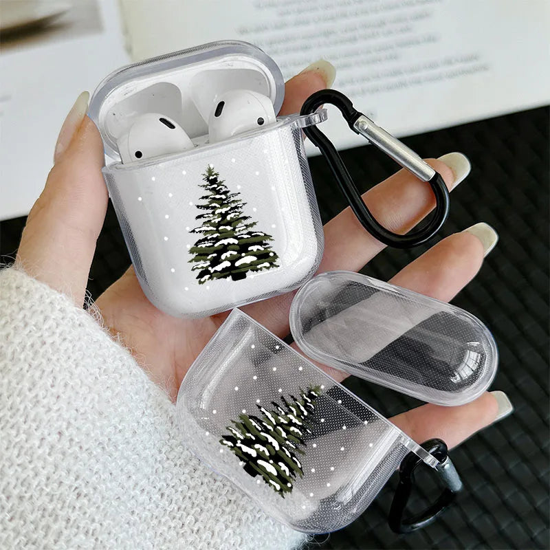 Christmas Tree Polka Dot Pattern Headphone Cover for Airpods 1or2 3 4 Earphone Case for Airpods Pro 2 and Pro Shockproof Cover
