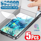 NNBILI 5Pcs Hydrogel Film for Samsung Galaxy S21 S22 S20 S23 S24 Ultra S10 S9 S8 Plus FE Note 20 10 9 Plus Screen Protector