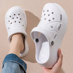 Women Clogs 2025 New Arrival Soft EVA Thick Platform Slippers Comfortable Garden Shoes Fashion Beach Sandals