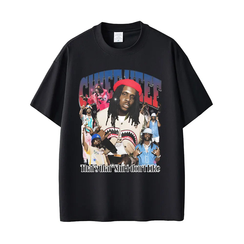 Rapper Chief Keef That's That Shit I Don't Like Graphic T-shirts Men Women Hip Hop Vintage T Shirts Male Casual Cotton Tee Shirt