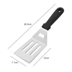 With Blade Grill Spatula Square/rectangle Head Griddle Spatula Pancake Scraper Anti-scald Handle Steak Spatula Burger