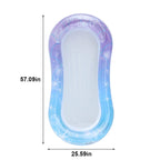 Rooxin Inflatable Water Hammock Floats Bed Swim Ring Tube Swimming Pool Mattresses Sleeping Bed Beach Lounger Chair