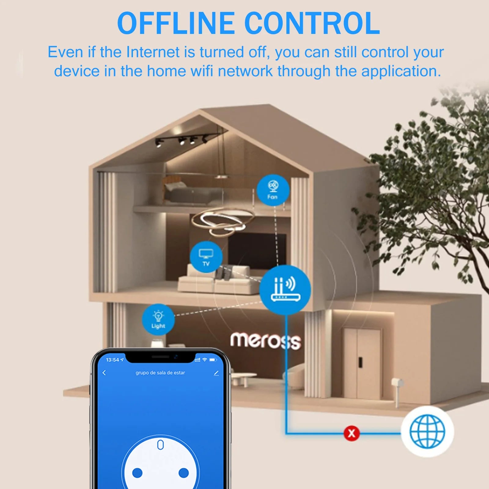 AU smart WiFi plug and socket, with energy monitor, voice control Alexa/ Google, remote control and timer 2.4GH 16A