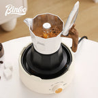 BINCOO Electric Mini Coffee Heater Base Milk Tea Mocha Heating Stove Plate Multifunctional Cooking Pot Oven Furnace Cooker 220V