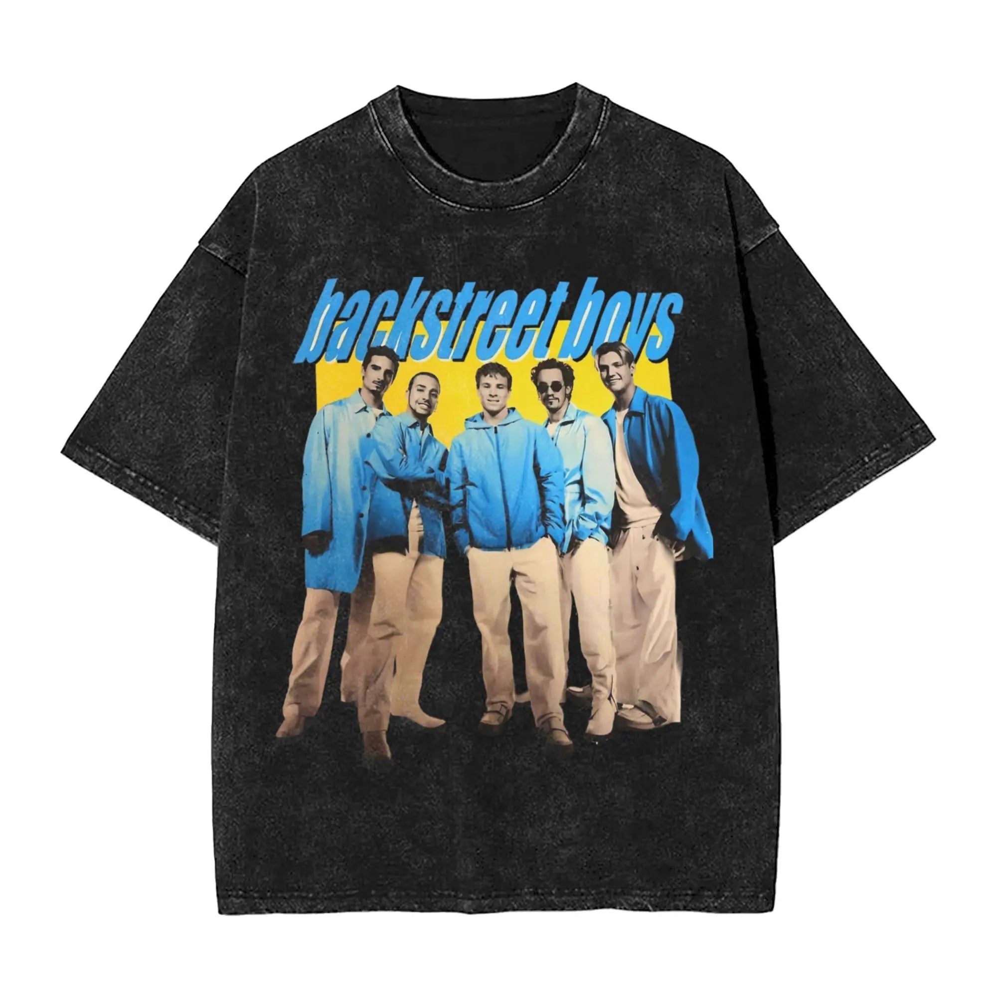 Vintage Backstreet Boys Into The Millennium Tour 2025 Merch T-Shirts for Men Women  Washed Cotton Tee Shirt Clothes