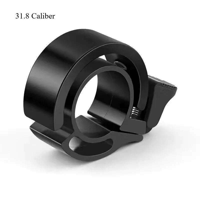 Red Aluminum Double Bicycle Bell - Loud Clear Sound for 22/31.8mm Handlebars MTB & City Bike Safety Accessory