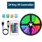 1-30M 5V USB Bluetooth LED Strip Light SMD 5050 5V RGB Flexible LED Strip Bluetooth APP Control Color Change For TV background